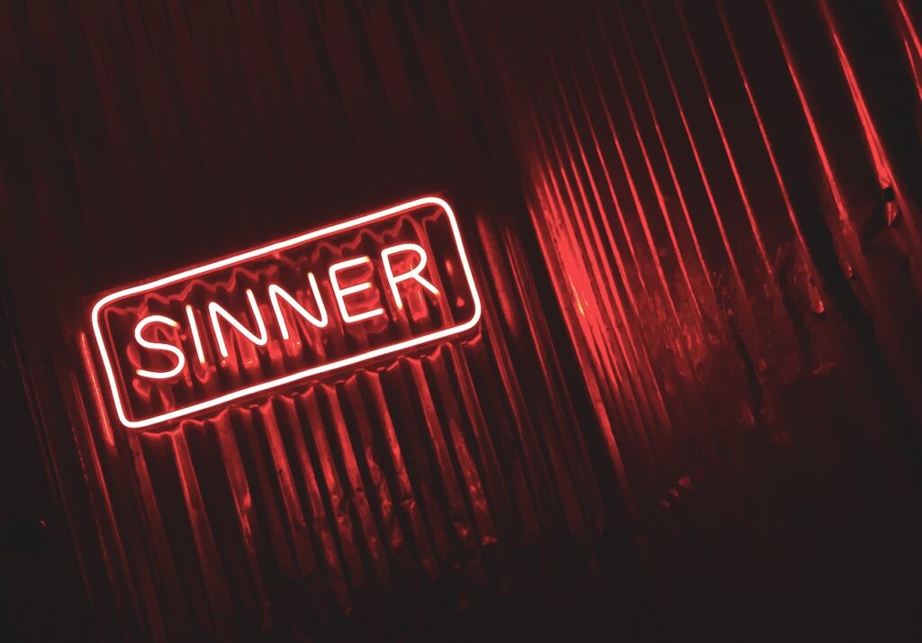 redemption, sinner, neon sign, Kristen Lamb