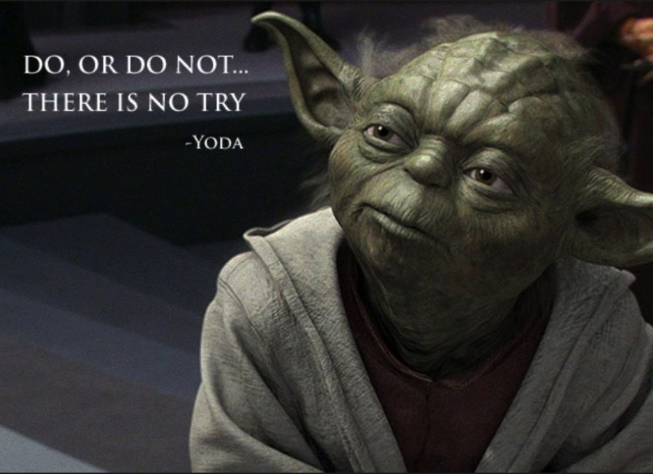 aspiring writer, Yoda meme, there is no try only do, Kristen Lamb