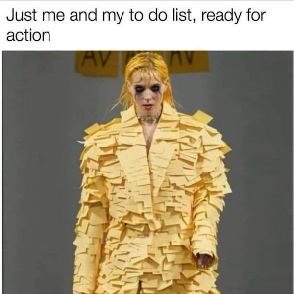 To Do List, sticky notes outfit, fashion, decisions