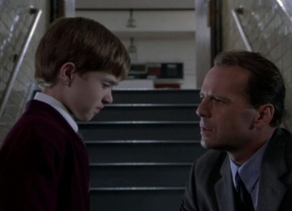Cole and Dr. Malcolm Crowe in The Sixth Sense, prophet